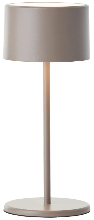 BRILLIANT LED-Akku-Tischleuchte Helio, 2 W, 210 lm, 3000 K, IP20, Metall, taupe