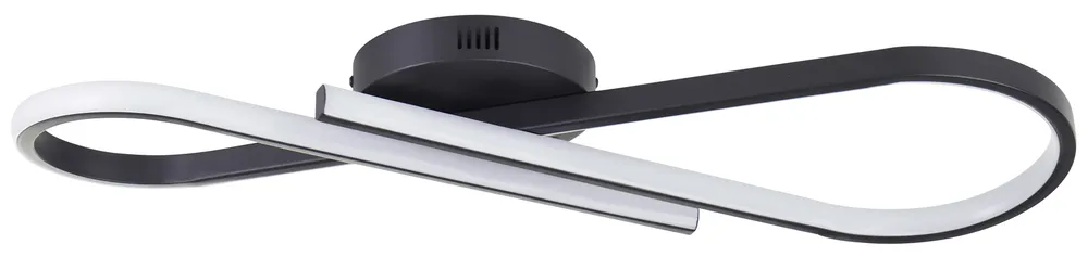BRILLIANT LED-Deckenleuchte, 24 W, 3000 K, 2800 lm, warmweiß, IP20, schwarz