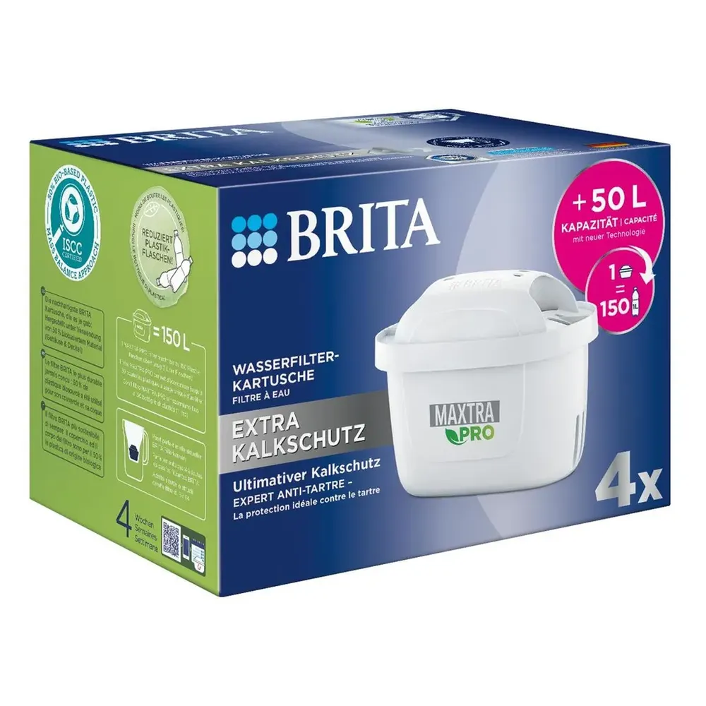 Wasserfilter-Kartusche MAXTRA PRO Extra Kalkschutz 4er Pack