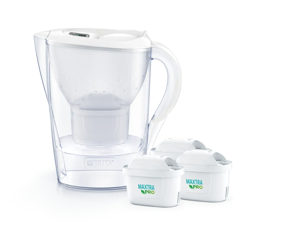 Wasserfilter-Kanne Marella weiß (2,4l) inkl. 3 MAXTRA PRO All-in-1 Kartusche