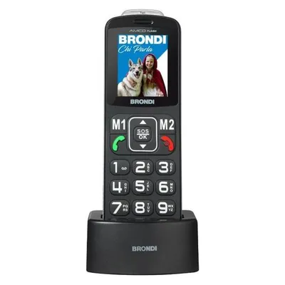 Handy Brondi Amico Flash Dual SIM Bluetooth 2 Zoll Schwarz