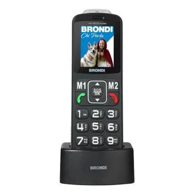 Handy Brondi Amico Flash Dual SIM Bluetooth 2 Zoll Schwarz