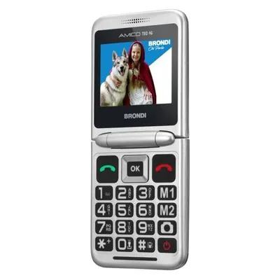 Handy Brondi AMICO TUO 4G 2.4" Schwarz Metall Dual SIM