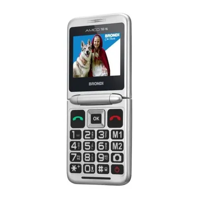 Handy Brondi AMICO TUO 4G 2.4" Schwarz Metall Dual SIM