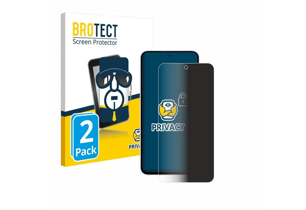 BROTECT Displayschutzfolie Sichtschutzfolie für Samsung Galaxy A56 5G, 2 Stück, Anti-Spy Privacy Sichtschutz Blickschutzfolie Blaulicht-Schutz