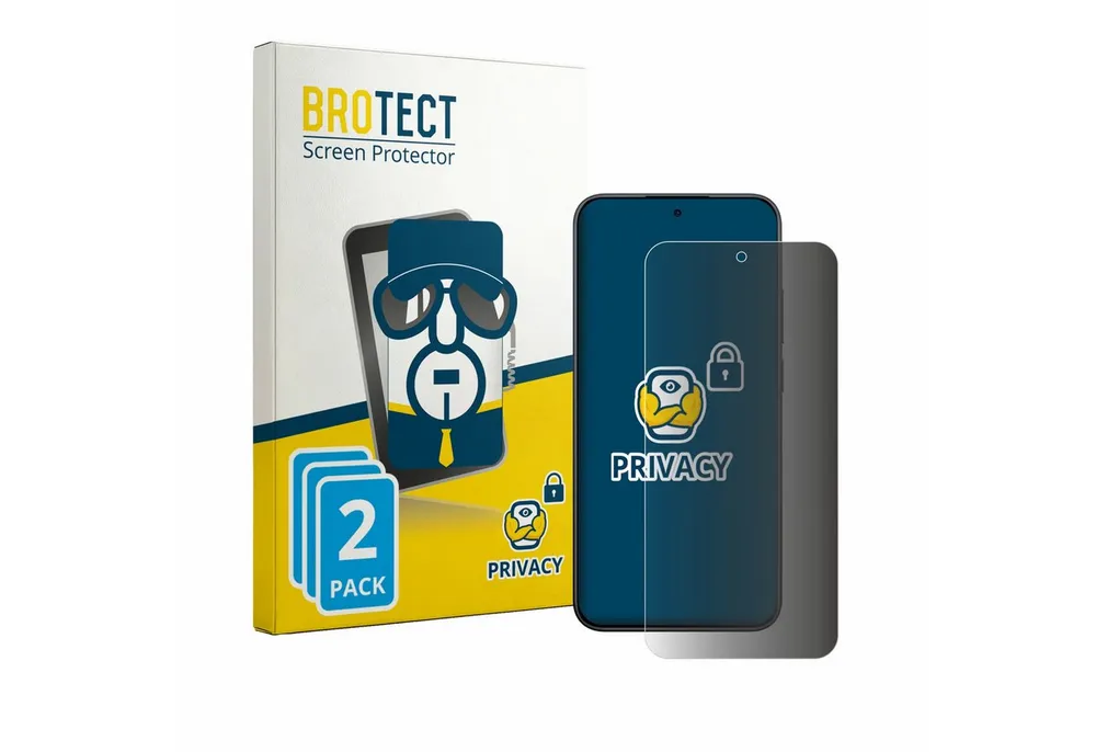 BROTECT Displayschutzfolie Sichtschutzfolie für Xiaomi Redmi Note 15 Pro 5G, 2 Stück, Anti-Spy Privacy Sichtschutz Blickschutzfolie Blaulicht-Schutz