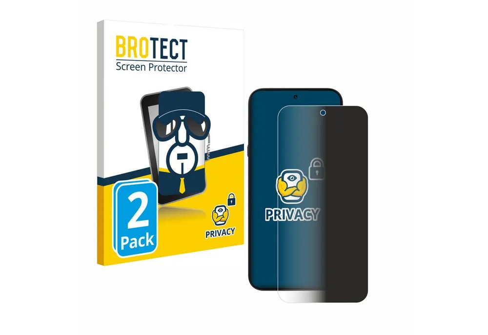 BROTECT Displayschutzfolie Sichtschutzfolie für Nothing Phone (4a) Pro, 2 Stück, Anti-Spy Privacy Sichtschutz Blickschutzfolie Blaulicht-Schutz