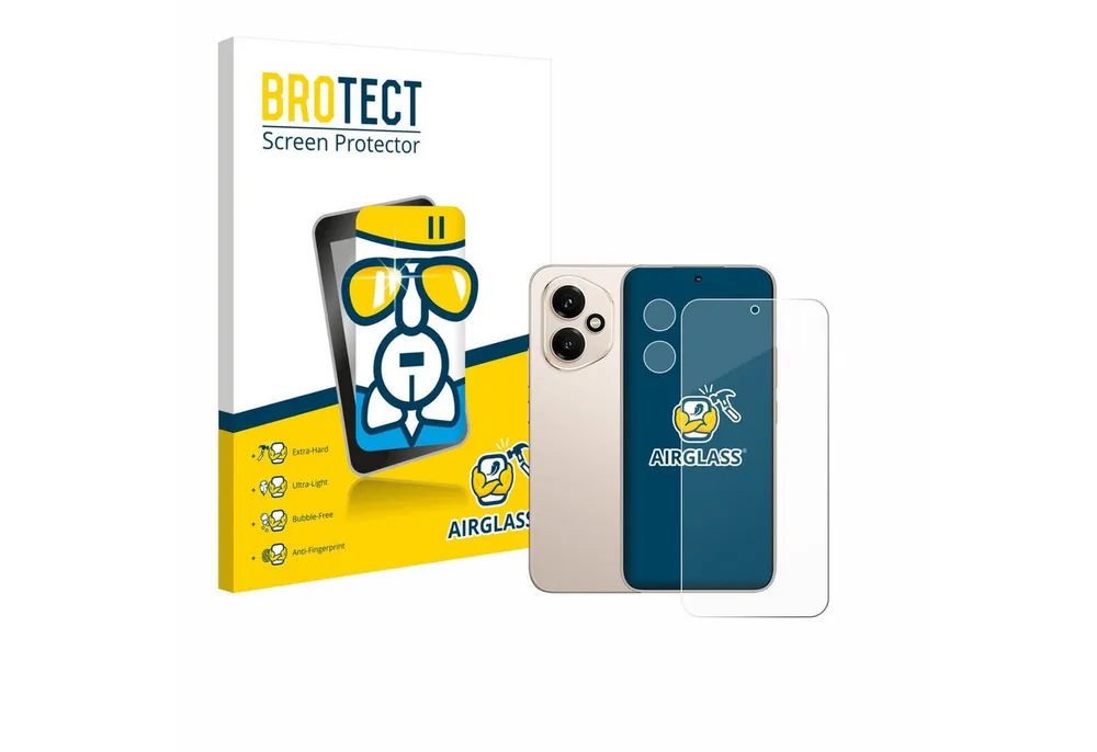 BROTECT Displayschutzglas Folie für Honor 400 (Display+Kamera), Schutzfolie Glas Panzer Display Schutz klar