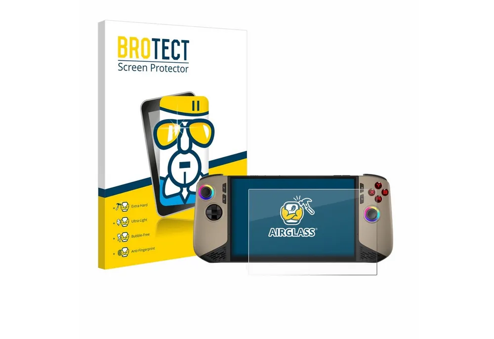 BROTECT Displayschutzglas Folie für MSI Claw 8 AI+, Schutzfolie Glas Panzer Display Schutz klar