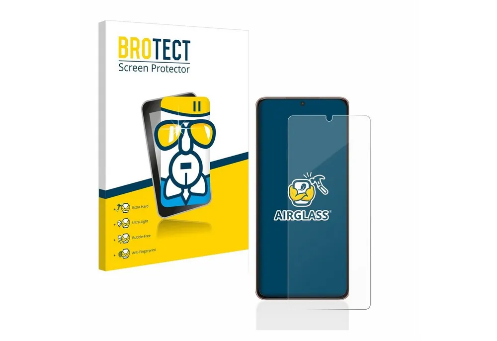 BROTECT Displayschutzglas Folie für Samsung Galaxy S21 Ultra 5G, Schutzfolie Glas Panzer Display Schutz klar