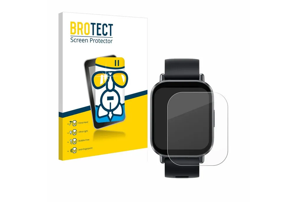 BROTECT Displayschutzglas Folie für Xiaomi Redmi Watch 5 Active, Schutzfolie Glas Panzer Display Schutz klar