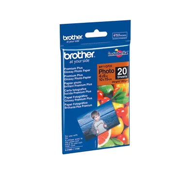 Fotopapier Glanzend Brother BP-71GP20 10x15 cm 20 Blätter