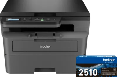 Brother DCP-L2627DWE + 1 zusätzlicher schwarzer Toner
