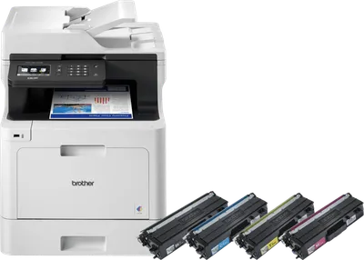 Brother DCP-L8410CDW + 1 Satz Reservetinte
