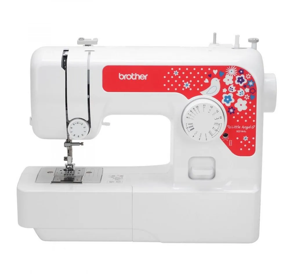 Brother Nähmaschine - KD 144s Little Angel mechanische Nähmaschine (Design rot)