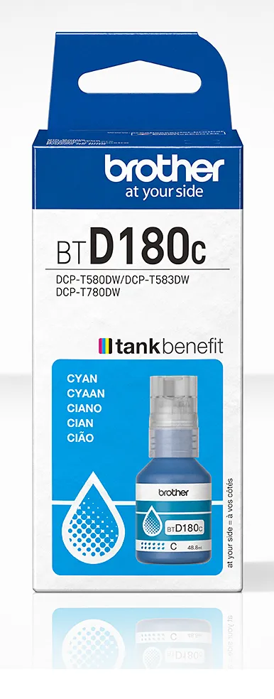 BTD180C Original Tintenflasche, Cyan