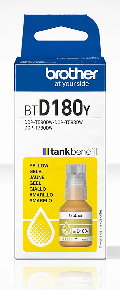 BTD180C Original Tintenflasche, Gelb