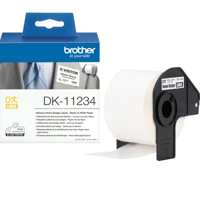 Brother DK-11234 Etikettenrolle 8,6 cm x 6 cm ablösbar
