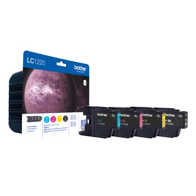 Tintenpatrone Brother LC-1220VALBPDR Multipack 4 Stück