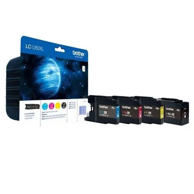 Tintenpatronen-Set Brother LC-1280 XL Multipack Schwarz/Cyan/Magenta/Gelb