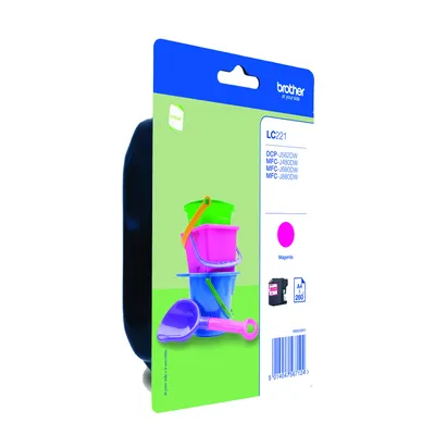 Brother LC-221 Tintenpatrone Magenta