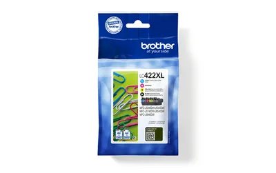 Tintenpatrone Brother LC422XLVALDR Original Multipack Schwarz Cyan Magenta Gelb XL