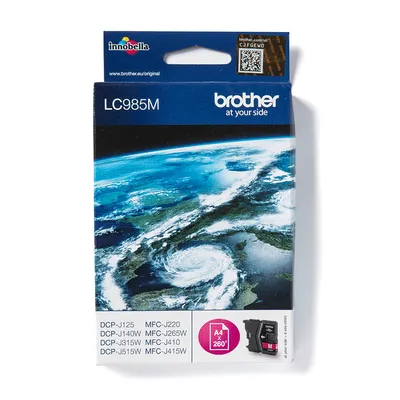 Brother LC-985m Magenta Tintenpatrone für 260 Seiten – hohe Qualität und einfach zu installieren für jedes Mal professionelle Ergebnisse.