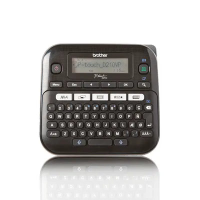 Thermotransfer Etikettendrucker Brother PT-D210VP QWERTY LCD 180x180 DPI