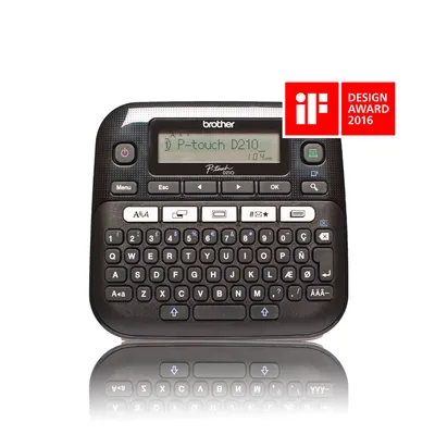 Thermotransfer Etikettendrucker Brother PT-D210 QWERTY LCD manuelle Schneide
