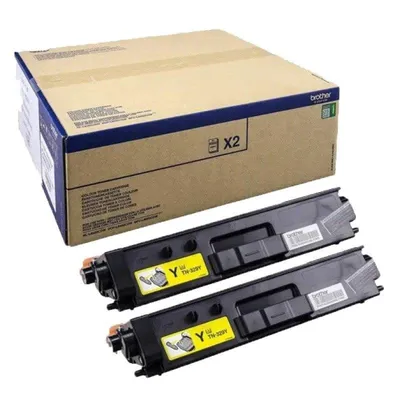 Original Brother TN-329YTWIN Toner Gelb 2er Pack