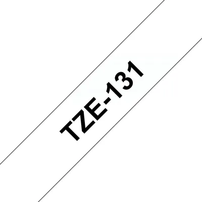 TZe-131 schwarz auf transparent Schriftband