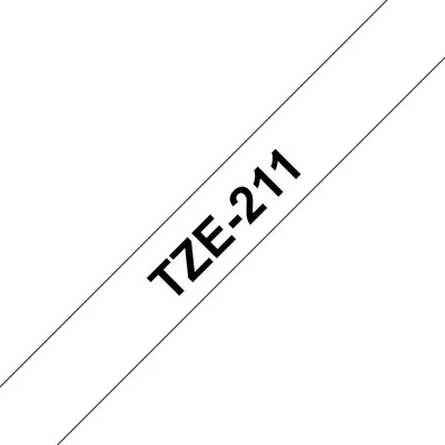 TZe-211 Schriftbandkassette, 6 mm, Weiß
