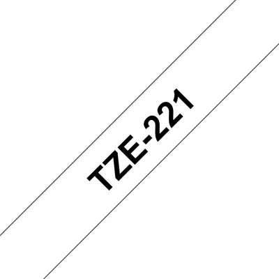 TZe-221 schwarz auf weiß Schriftband
