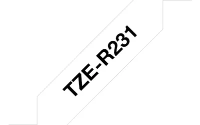 TZe-R231 schwarz/weiß Schriftband