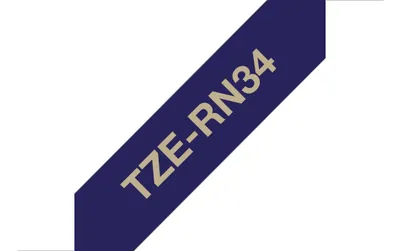 TZE-RN34 - gold auf marineblau Schriftband