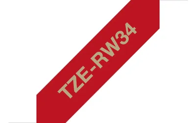 TZE-RW34 gold auf weinrot Schriftband