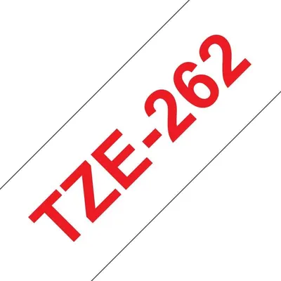 Beschriftungsband Brother TZE-262 Rot auf Weiss 36 mm x 8 m