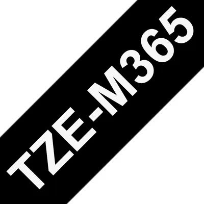 Beschriftungsband Brother TZE-M365 laminiert matt 36 mm Weiß auf Schwarz