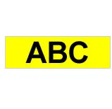 Etikettenband für Drucker Brother Strong Adhesive Gloss Laminated 9mm Black/Yellow TZ