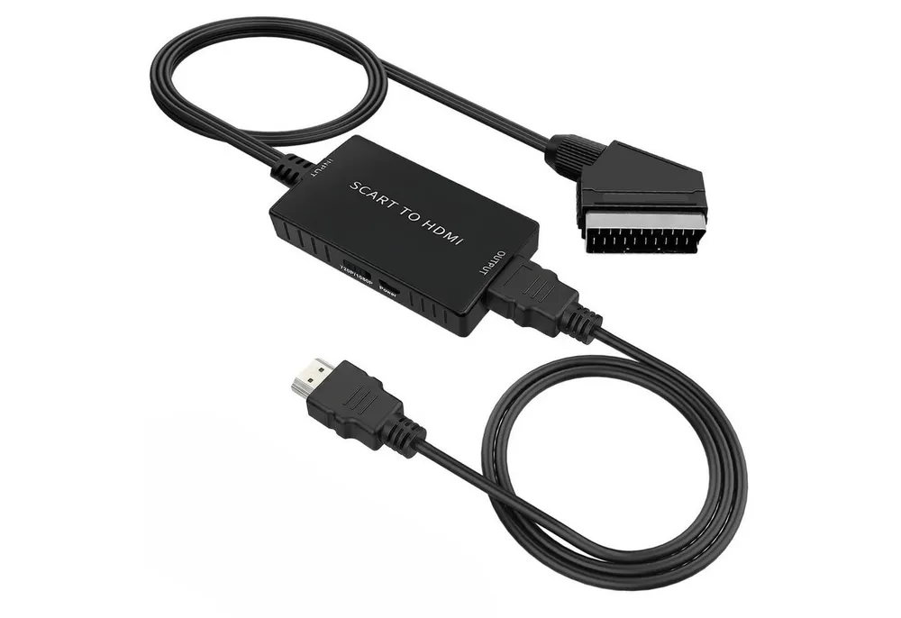 Bundviel AV zu HDMI Adapter,1080P Composite CVBS AV zu HDMI Video Audio HDMI-Adapter zu RCA, HDMI