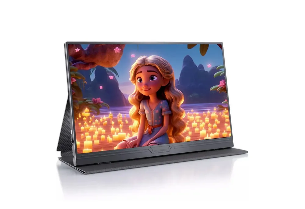 Bundviel Portable Monitor, 15.6 Zoll Tragbarer Monitor IPS FHD 1080P Portabler Monitor (40 cm/15.6 ", 1920 x 1080 px, FHD, 3 ms Reaktionszeit, 60 Hz)