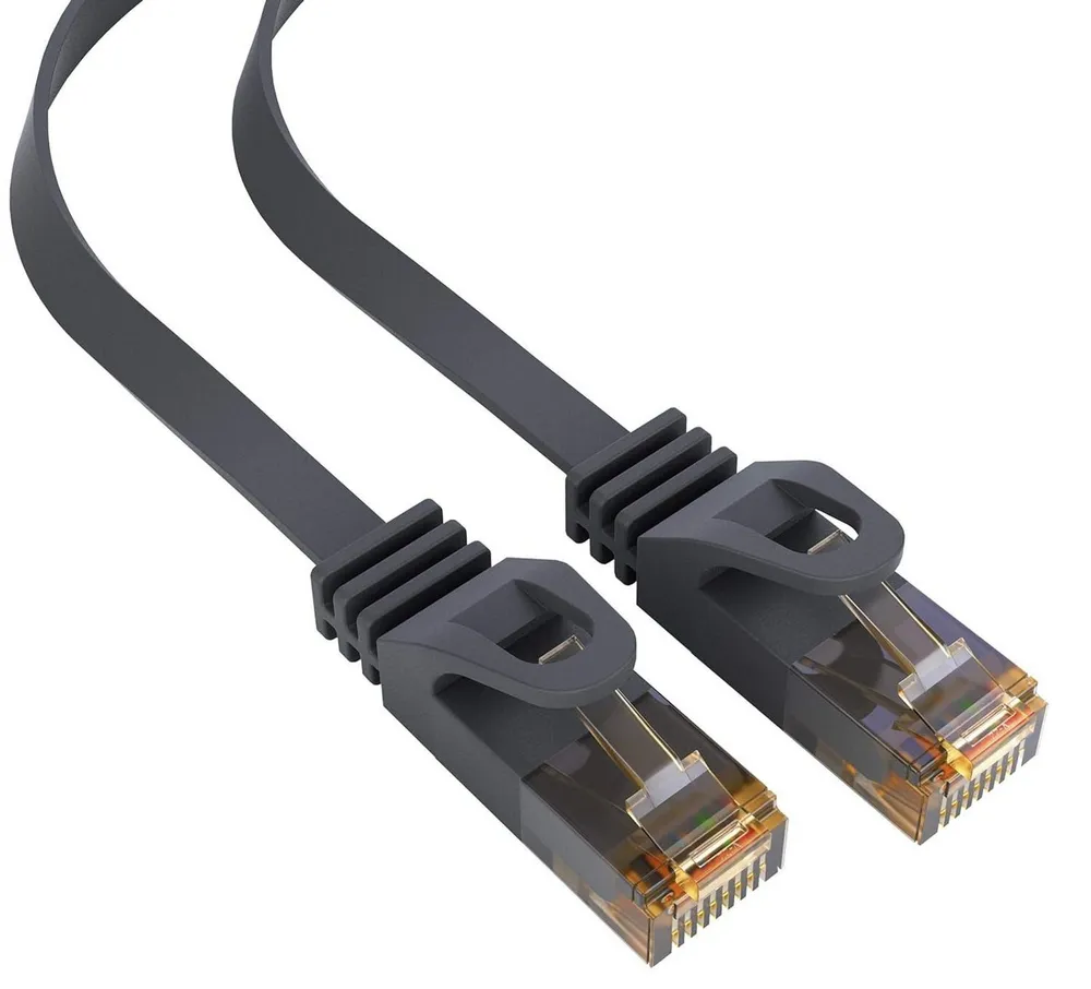 BURI LAN Kabel 15m CAT 6 Netzwerkkabel Flachkabel Ethernet RJ45 20 Meter LAN-Kabel