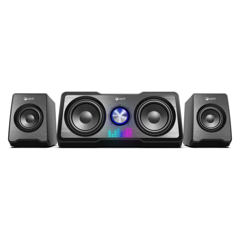 Lautsprecher C-Tech 2.1 Kanal USB 16 W mit Drehregler kompakt