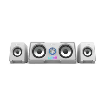 Lautsprecher C-Tech 2.1 Kanäle USB 16 W mit Drehregler Weiß