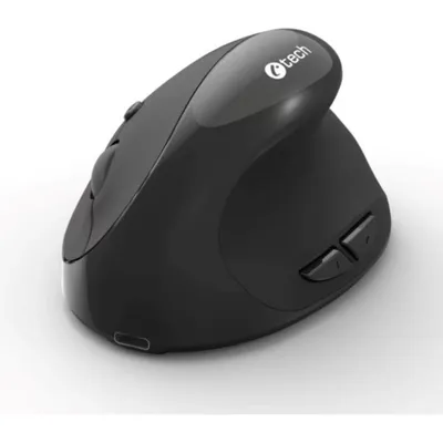 Maus C-Tech VEM-17 Bluetooth RF 1600 DPI Schwarz Ergonomisch 6 Tasten