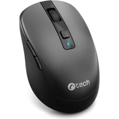 Ratón C-Tech WLM-19 Bluetooth RF Wireless 1600 DPI Schwarz 6 Tasten