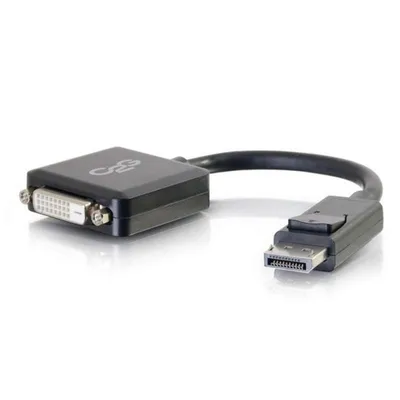 Adapter Konverter DisplayPort zu DVI-D Single Link C2G 20 cm Schwarz