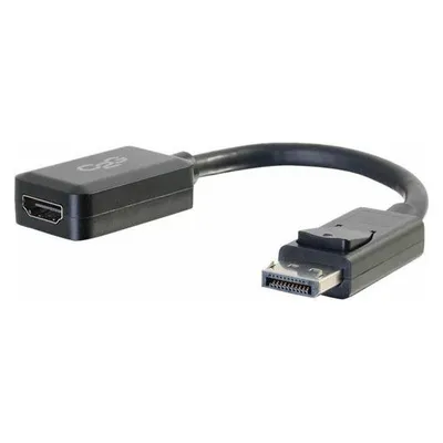 Adapter Konverter DisplayPort zu HDMI C2G 20 cm Schwarz