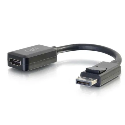 Adapter Konverter DisplayPort zu HDMI C2G 20 cm Schwarz
