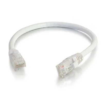 Netzwerkkabel Cat6 UTP 5 m C2G weiß mit Haken-Schutz